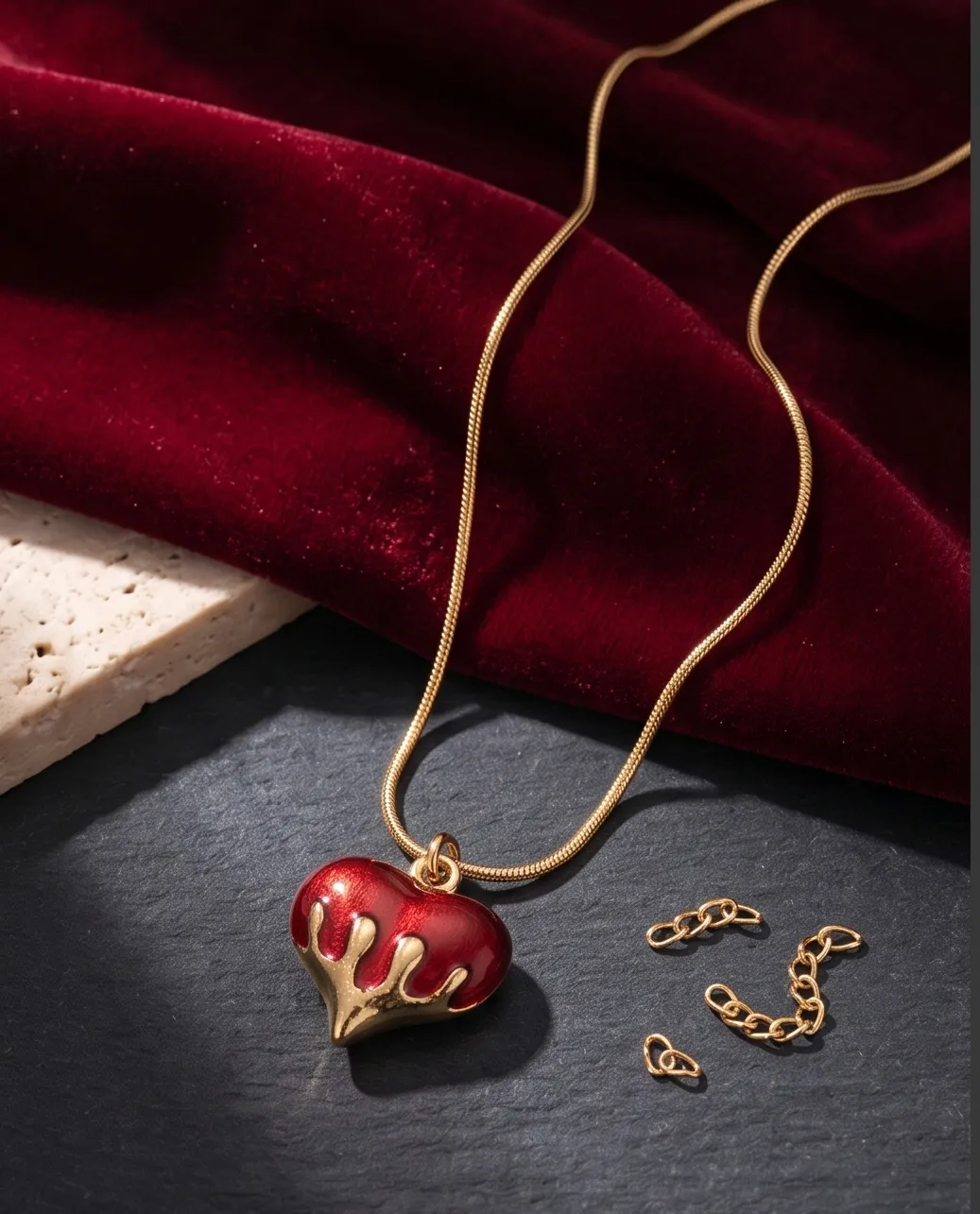 Melting Heart Pendant Chain
